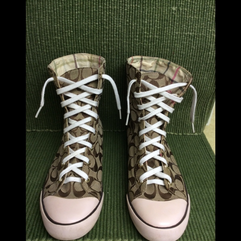 Coach insignia high tops. Price is firm.